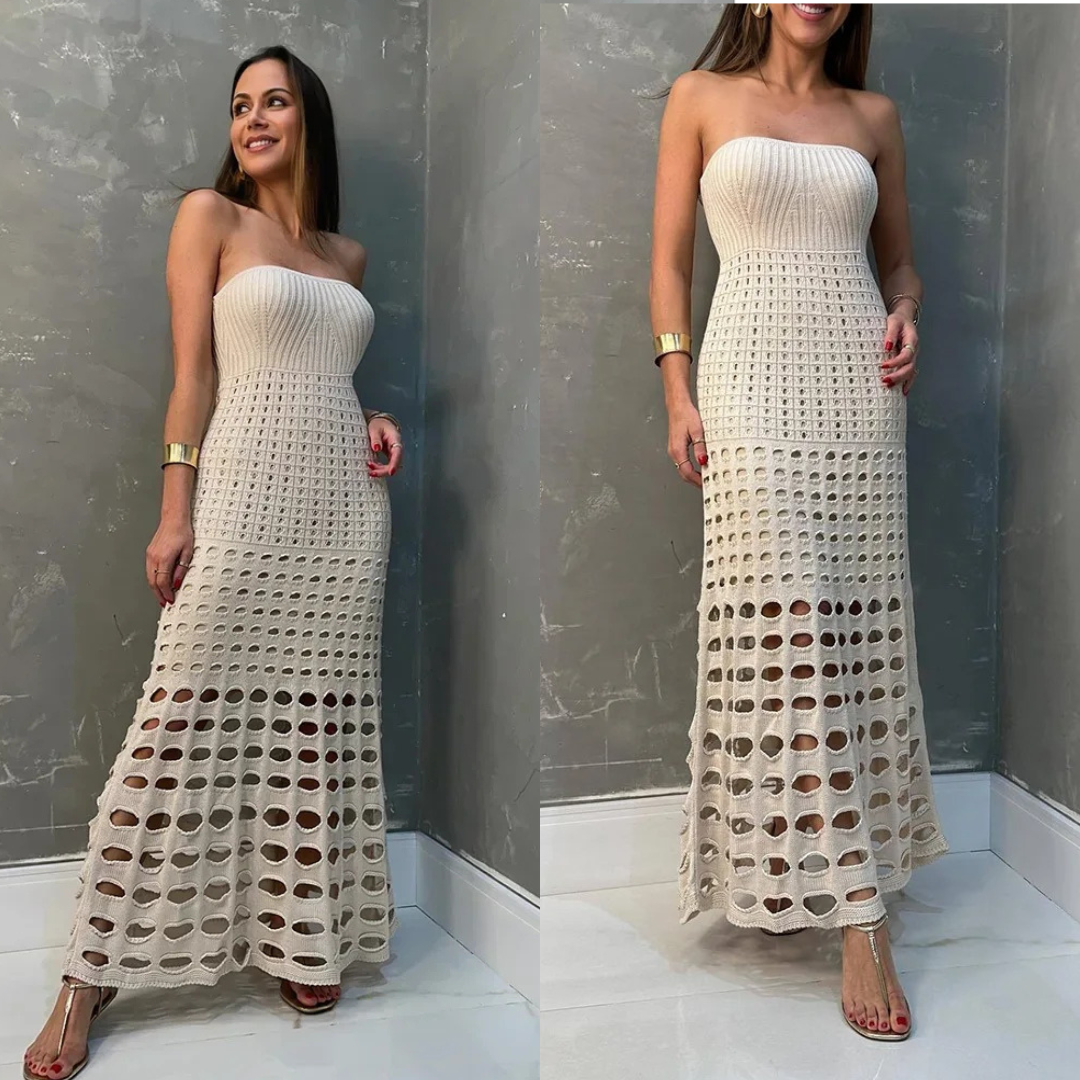 Vestido Longo Tricô