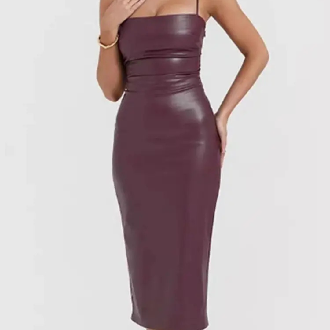 vestido , vestidomidi , vestidomidicouro , vestidocourofakemidi