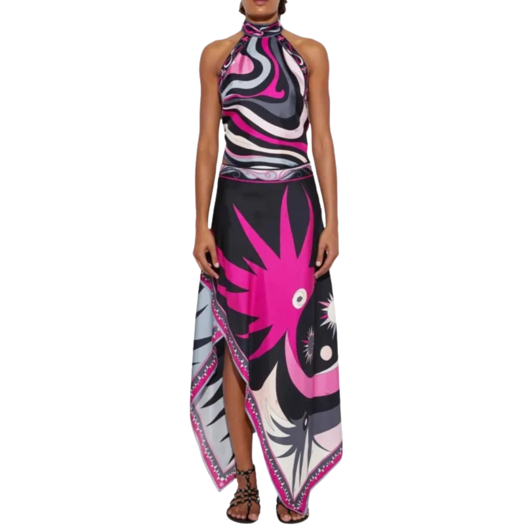 Conjunto Zênite Lenço Estampado