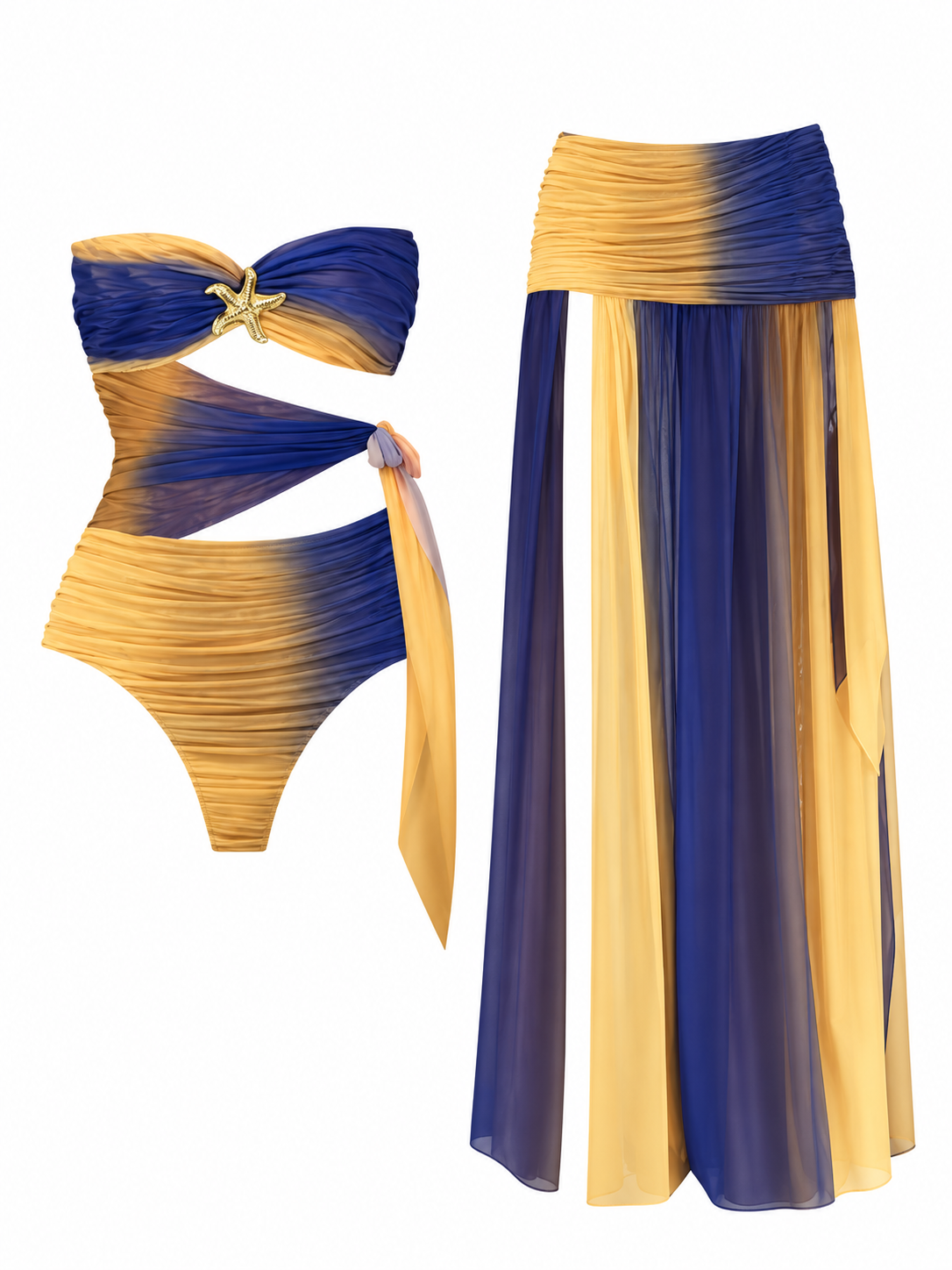 Conjunto Beachwear Estrela do Mar - Moda Resort l CAROL ESPAÇO FASHION
