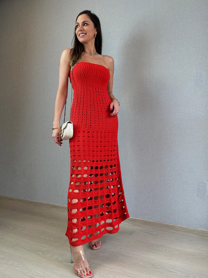 Vestido Longo Tricô
