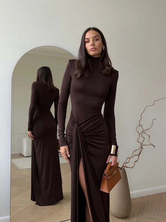 vestido , vestidolongo , vestidolongoinverno , vestidomarrom , vestidolongomarrom , vestidolongoinvernosocial