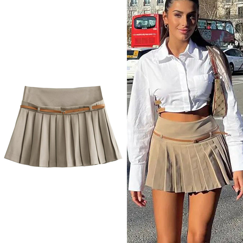 Mini Saia Plinçada Preppy