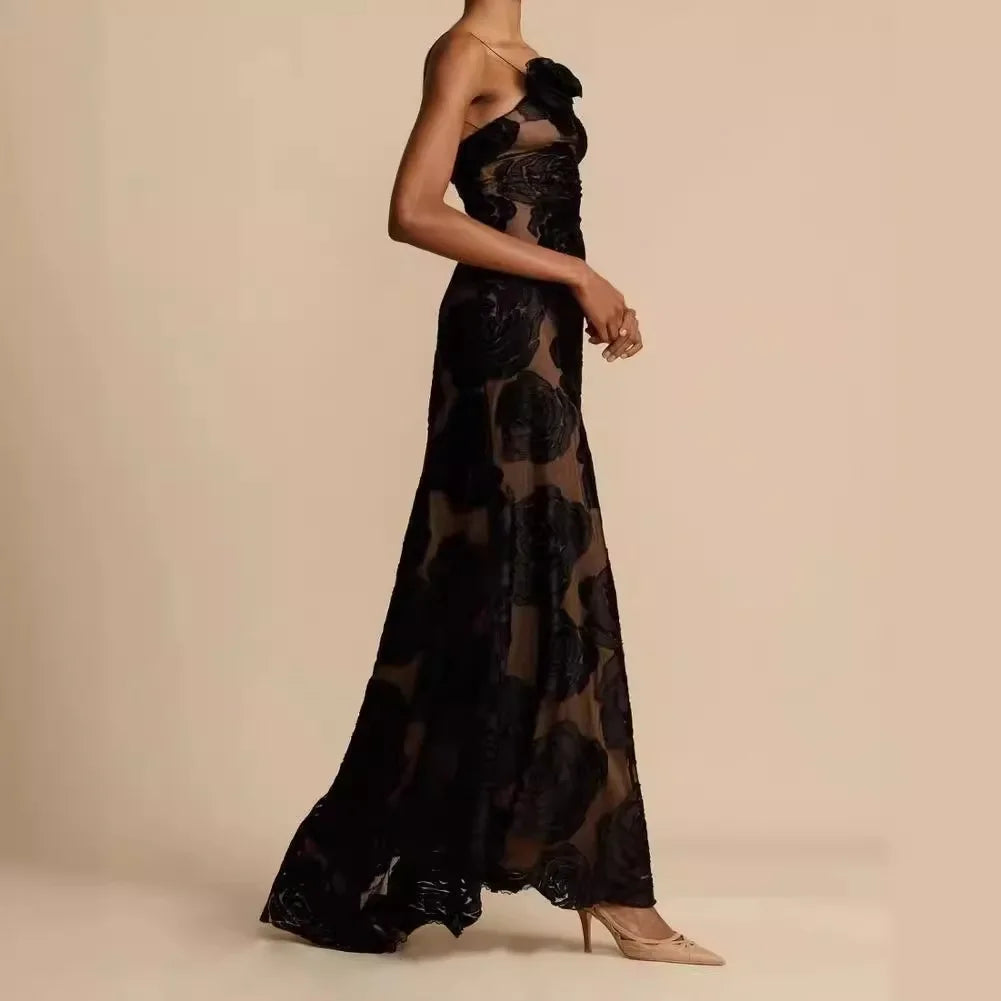 Vestido Longo de Tule