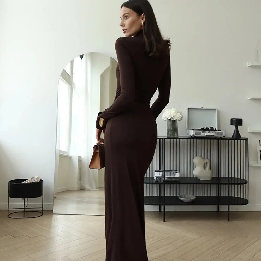 vestido , vestidolongo , vestidolongoinverno , vestidomarrom , vestidolongomarrom , vestidolongoinvernosocial