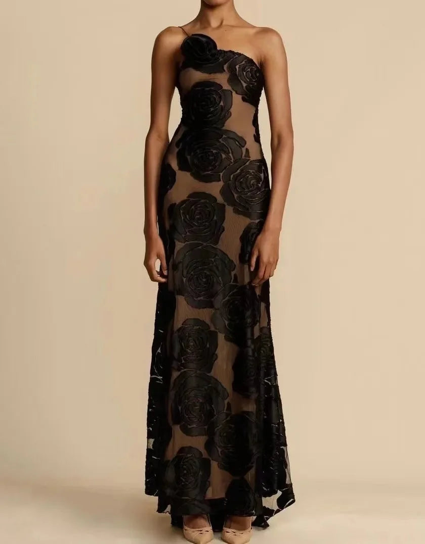Vestido Longo de Tule