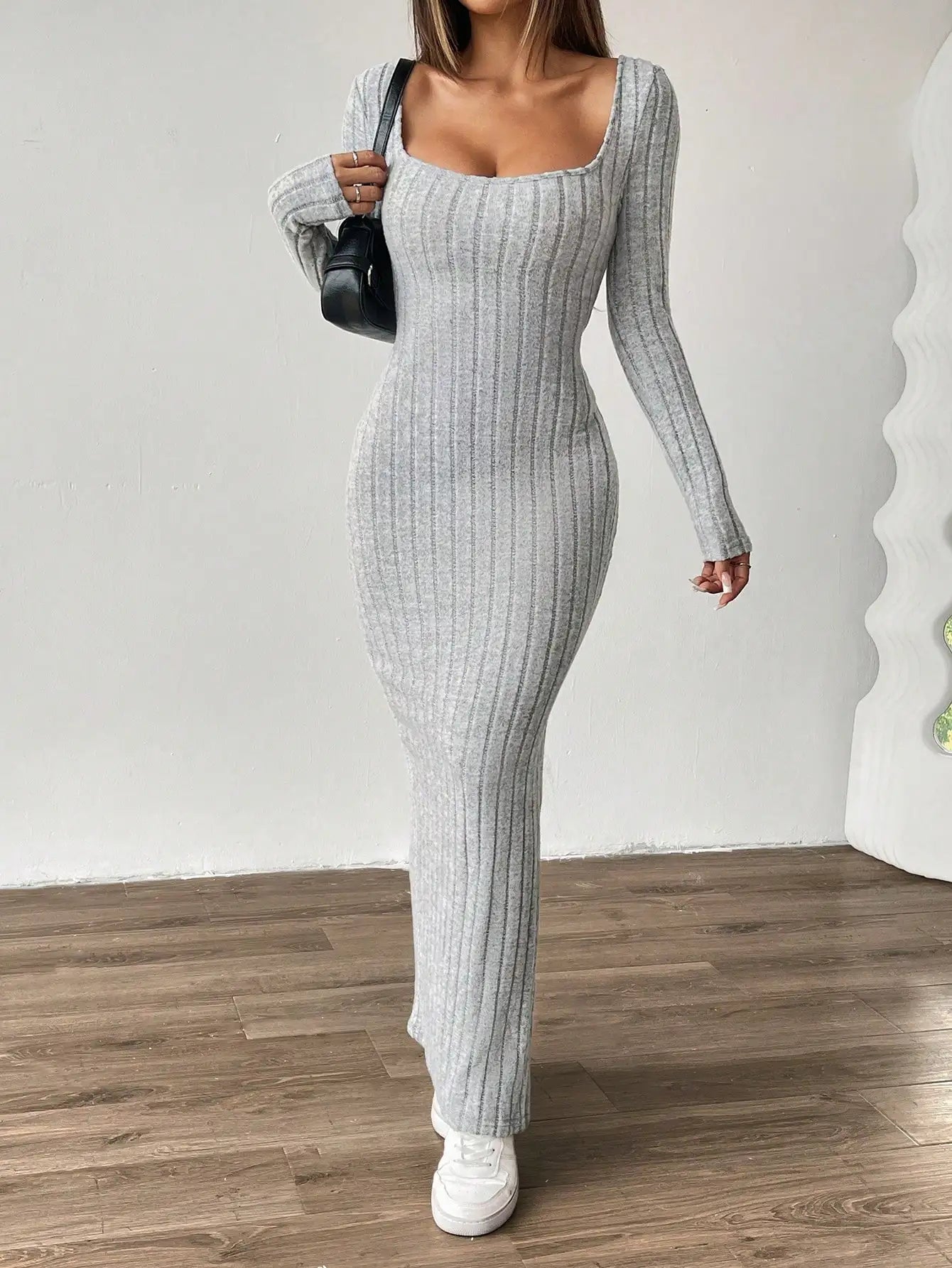 vestido , vestidocanelado , vestidolongo , vestidocinza