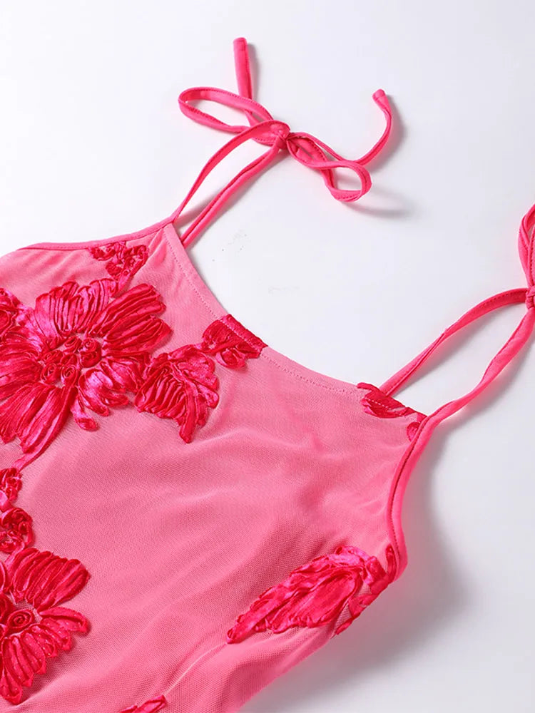 Vestido Longo Sofist Flowers 3D Bordadas