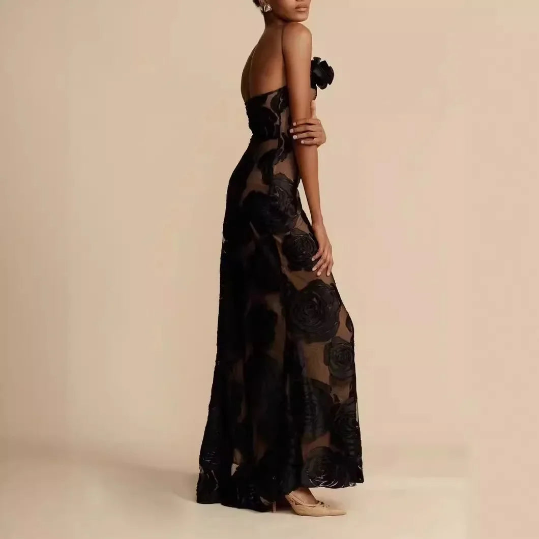 Vestido Longo de Tule