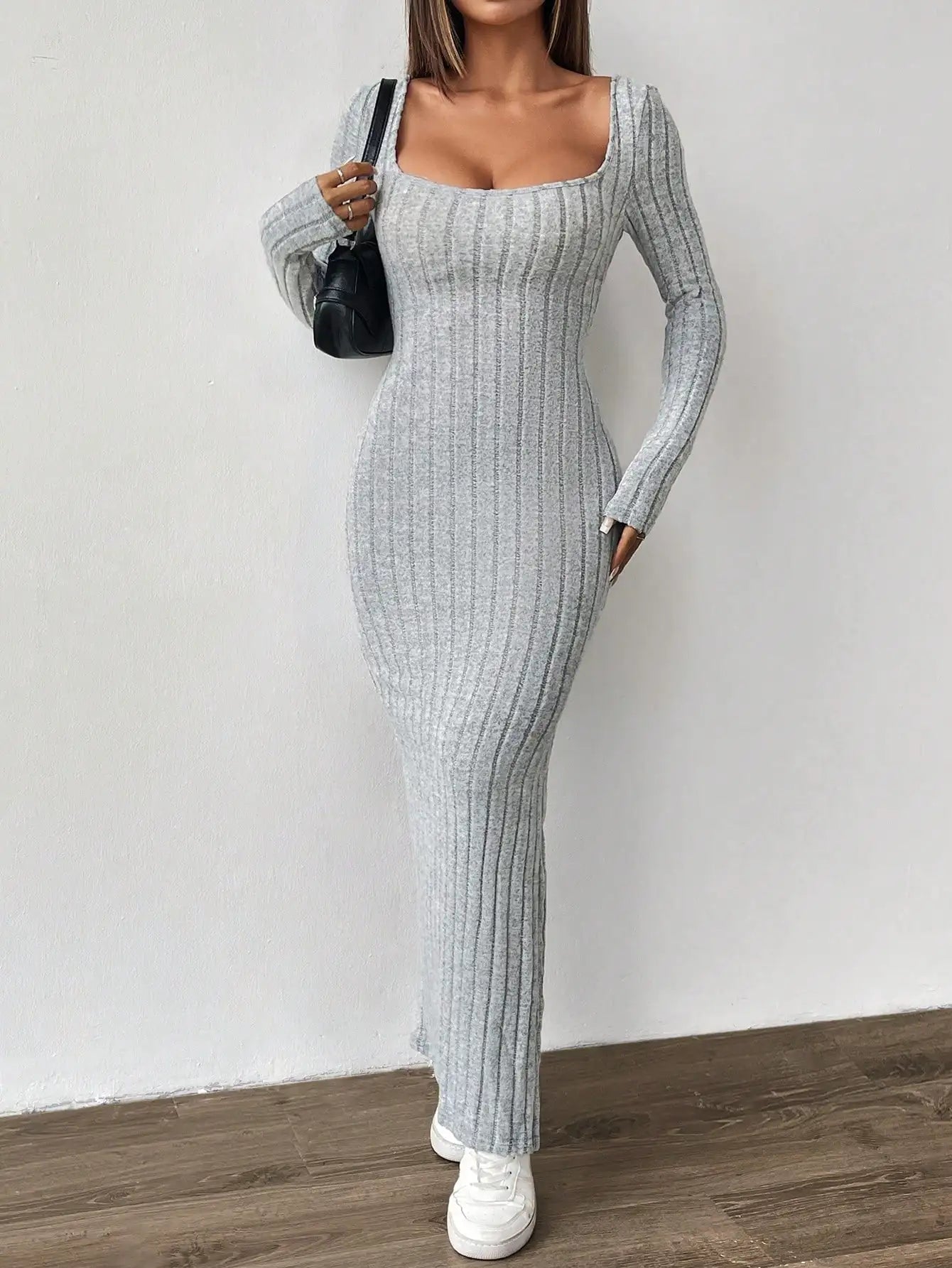 vestido , vestidocanelado , vestidolongo , vestidocinza