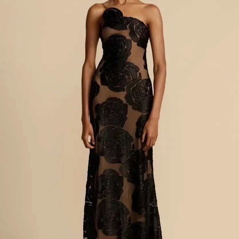 Vestido Longo de Tule