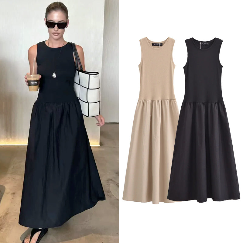 Vestido Preto Midi Minimalista