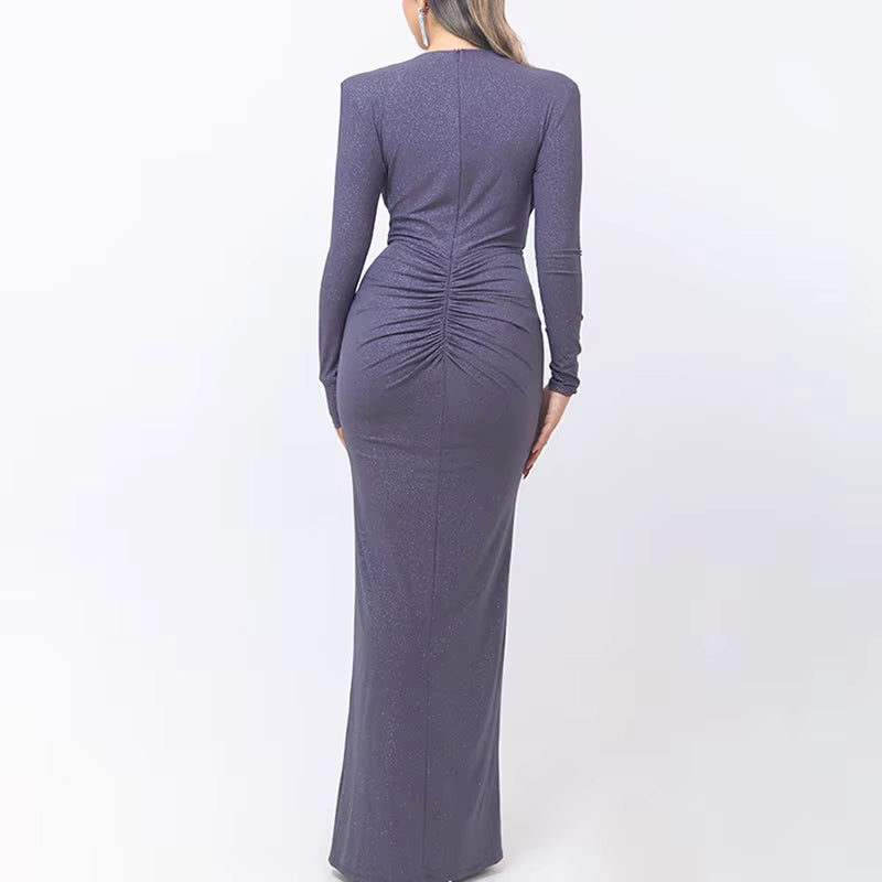 Vestido Longo Lurex Midnight