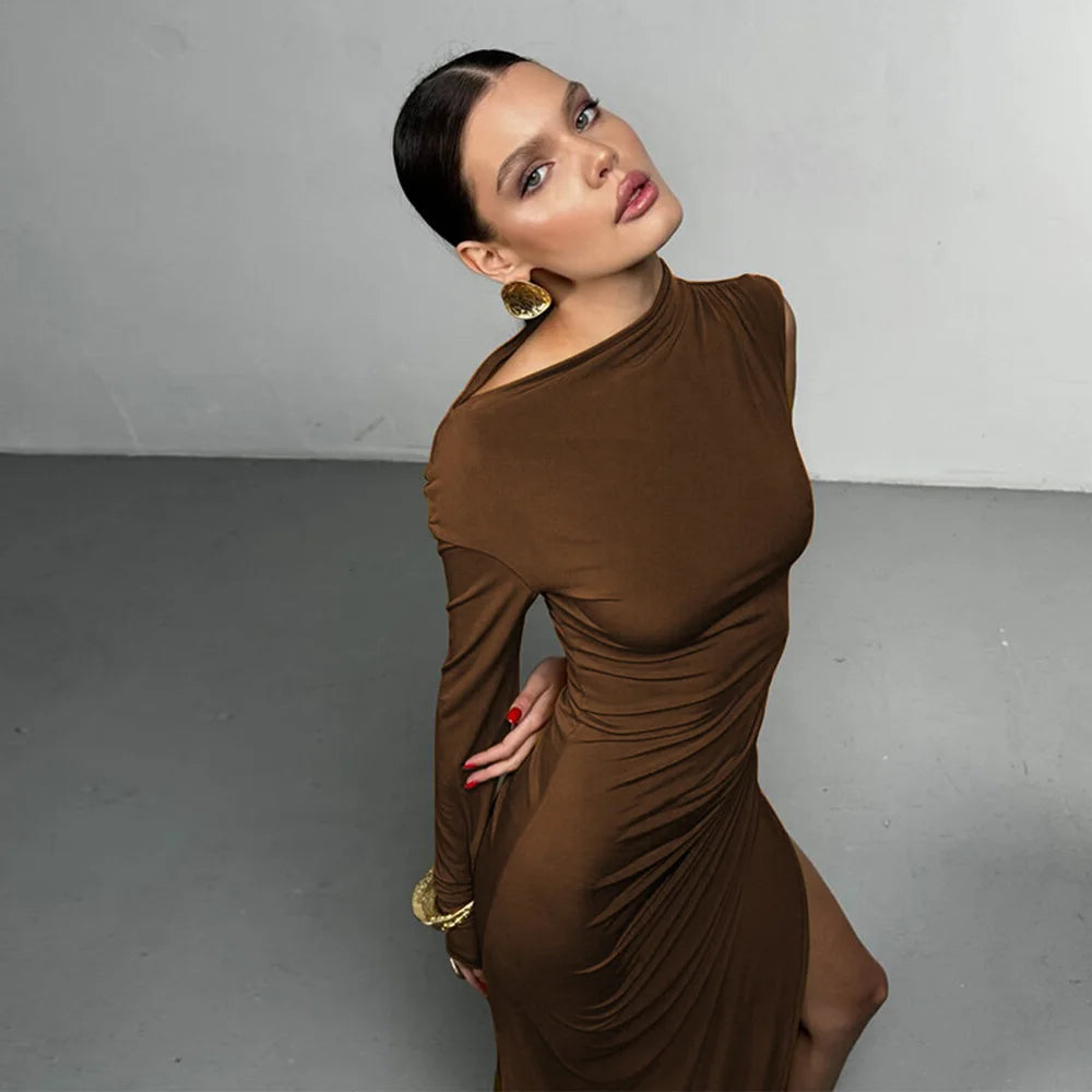 Vestido Longo Assimétrico Elara