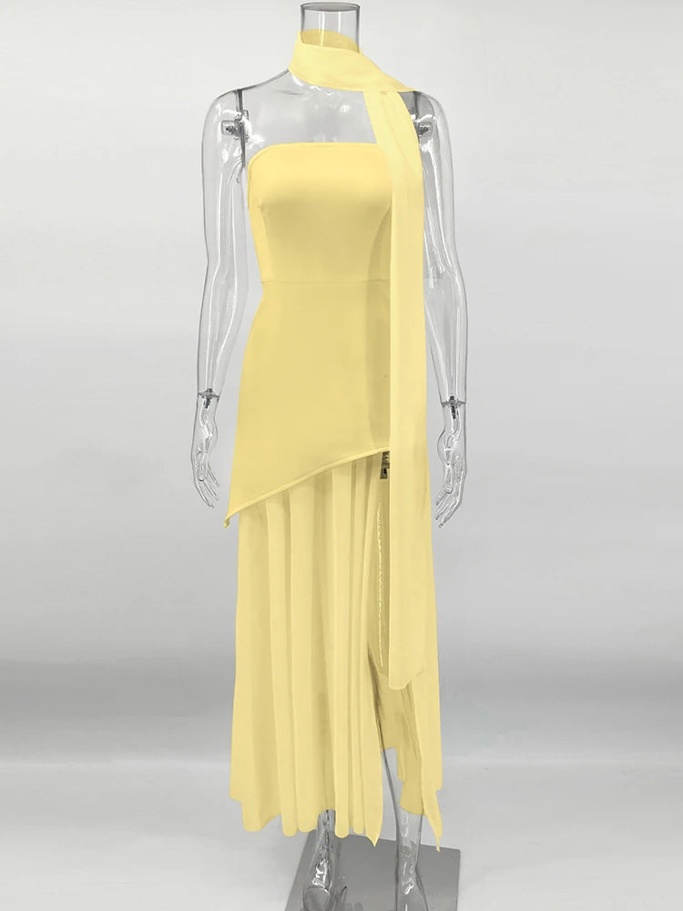Vestido Longo Tule
