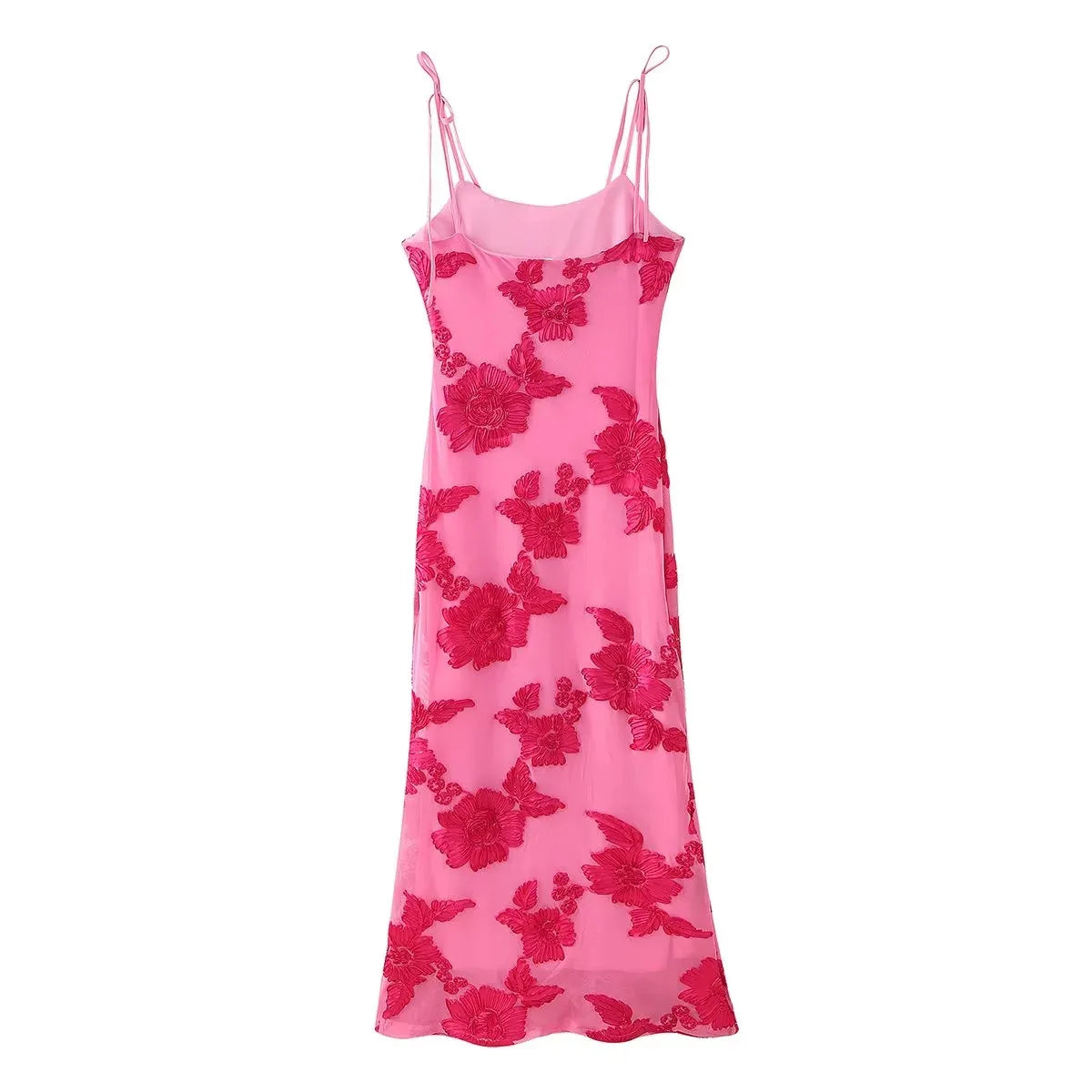 Vestido Longo Sofist Flowers 3D Bordadas