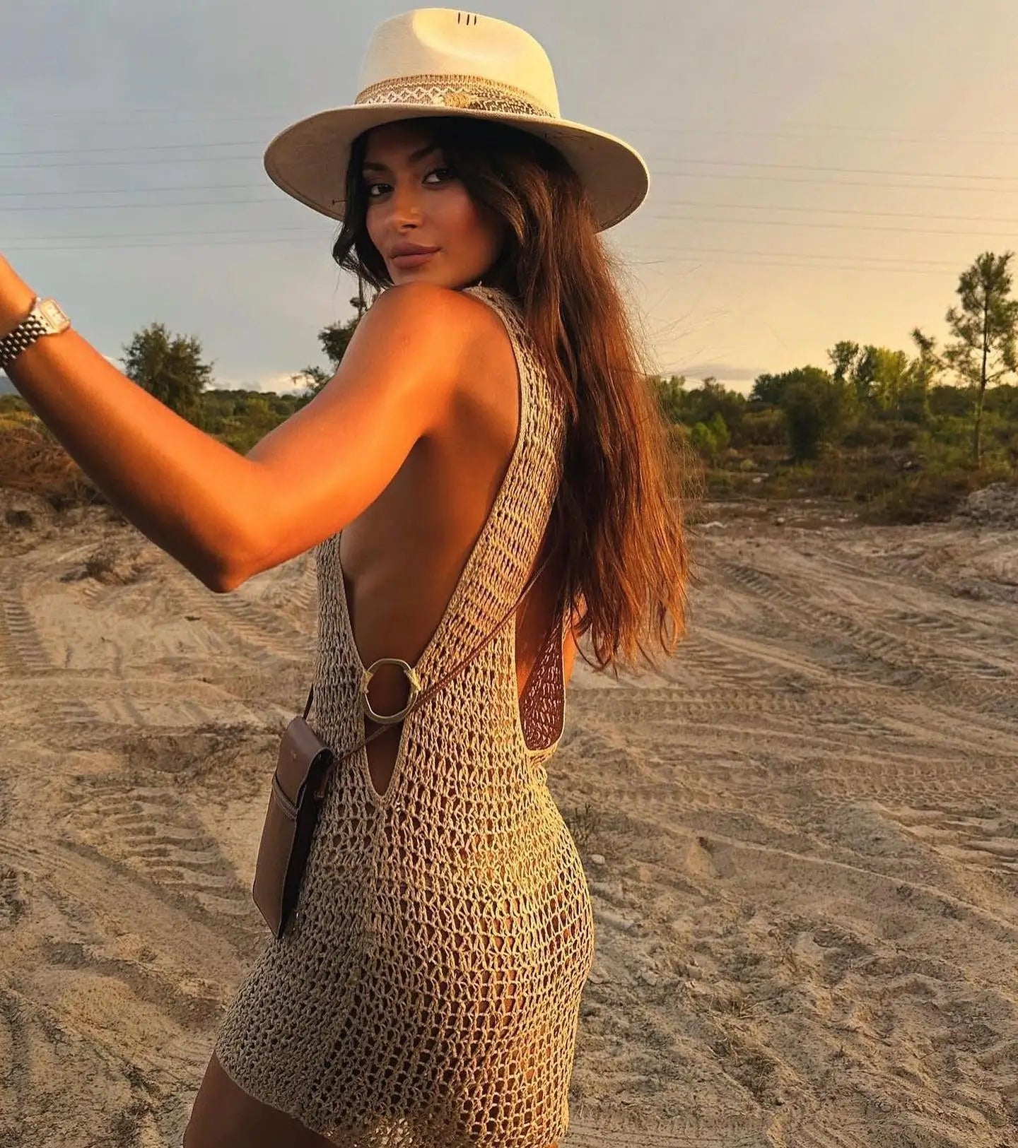 Saída de Praia Trico com Argolas nas Laterais