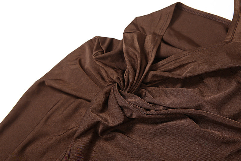 vestidomarrom , vestidocirre ,vestidorecorteslaterais