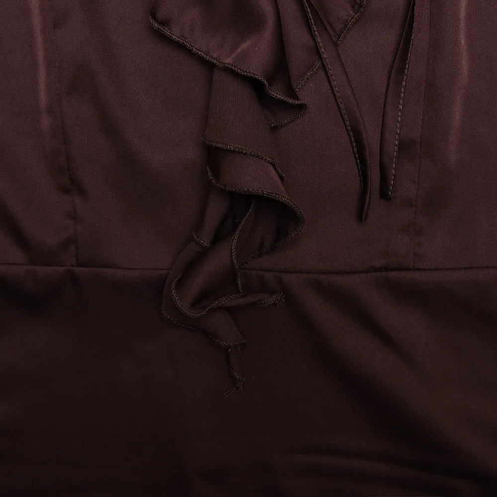 Vestido Curto Babado Nix