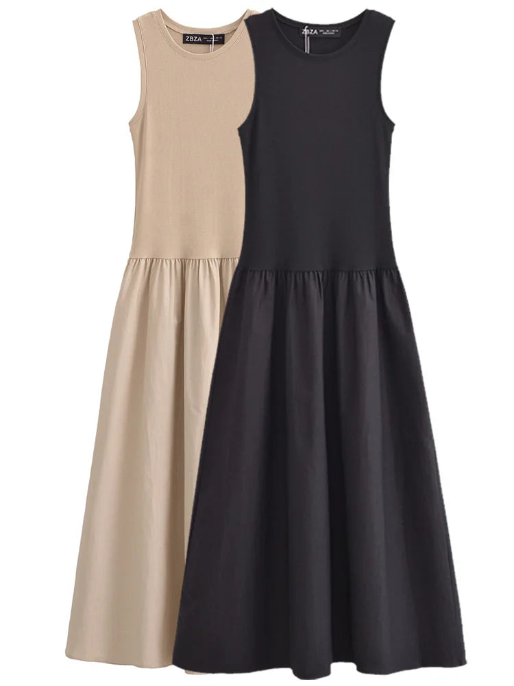 Vestido Preto Midi Minimalista