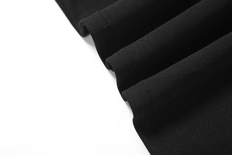Vestido Preto Contemporânea Midi