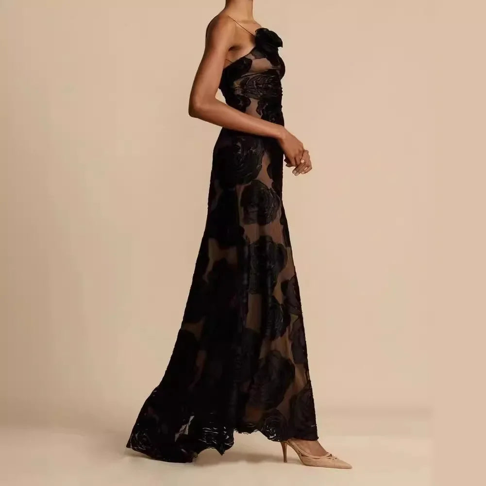 Vestido Longo de Tule