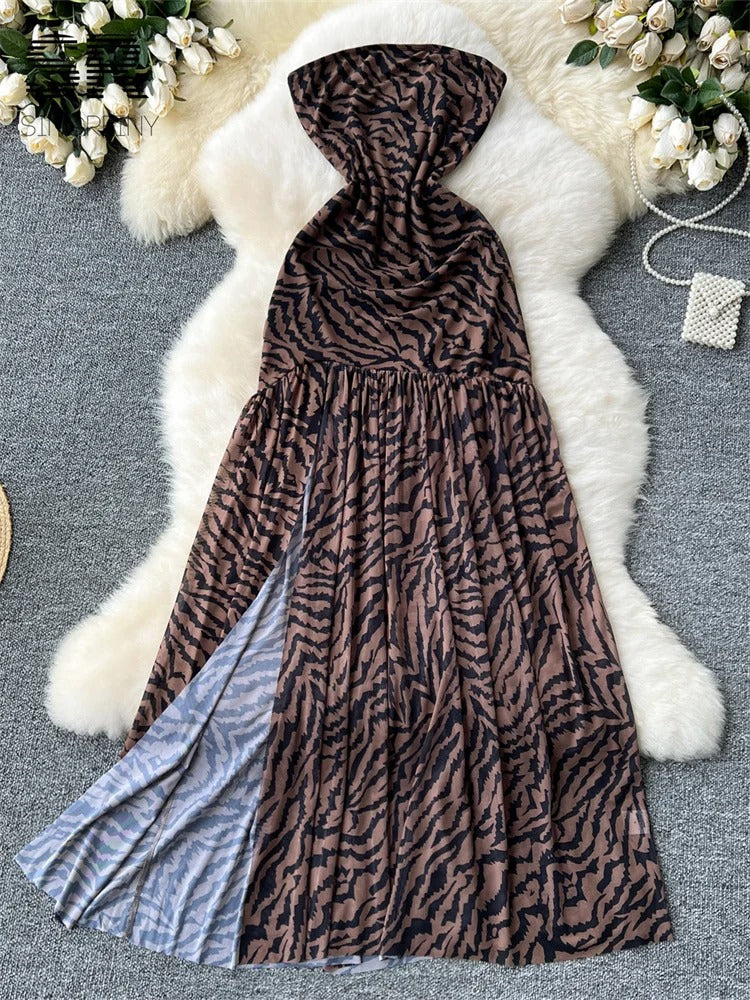 vestidolongotigre, vestidotule , vestidotulelongo , vestidocolocadolngotule ,vestidolongotule