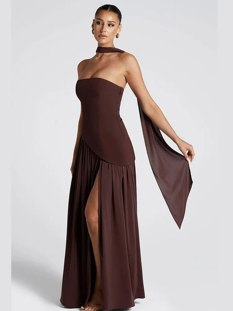 Vestido Longo Tule Yris