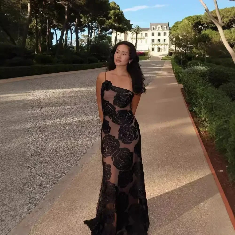 Vestido Longo de Tule