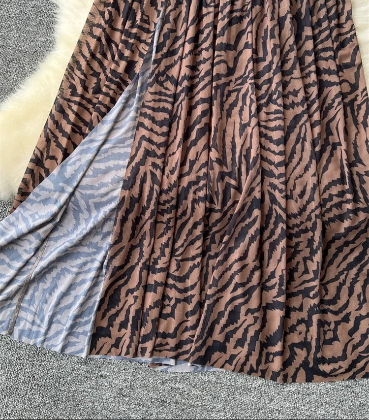 vestidolongotigre, vestidotule , vestidotulelongo , vestidocolocadolngotule ,vestidolongotule