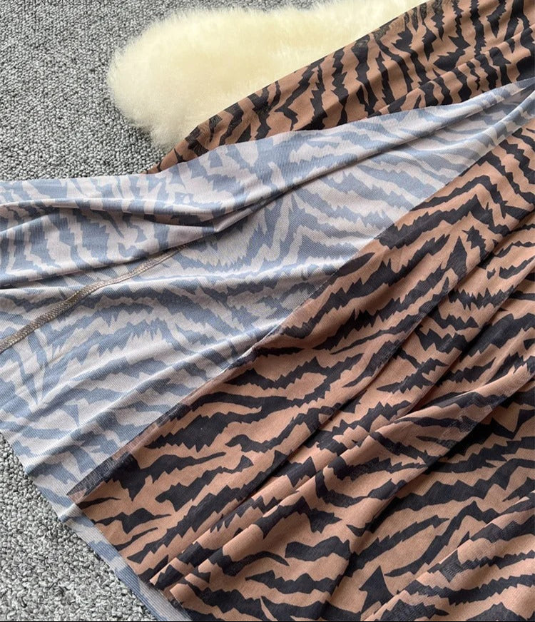 vestidolongotigre, vestidotule , vestidotulelongo , vestidocolocadolngotule ,vestidolongotule