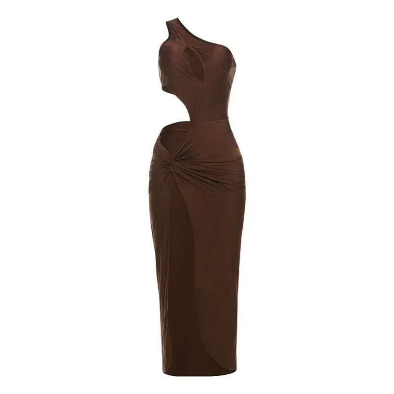 vestidomarrom , vestidocirre ,vestidorecorteslaterais