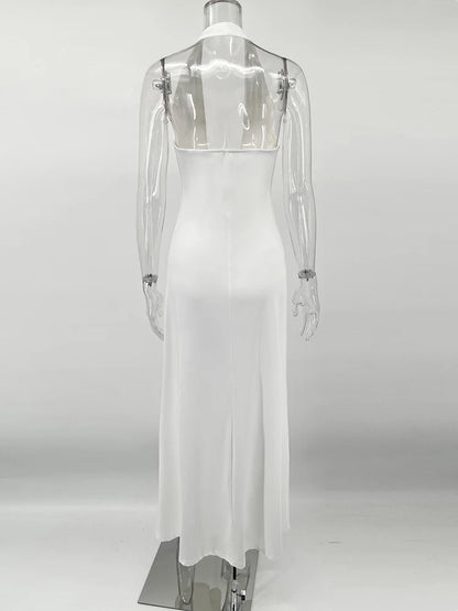 Vestido Longo Elegância Ribbon