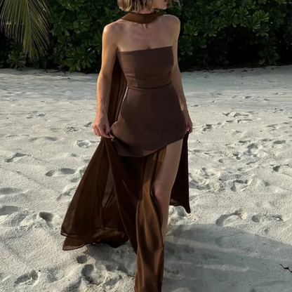 Vestido Longo Tule