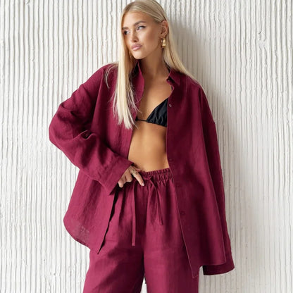 Conjunto Linho Camisa e Calça