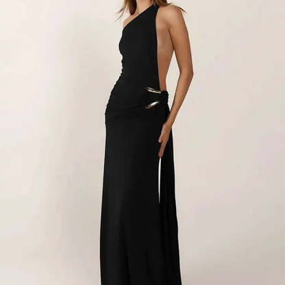 Vestido Longo Assimétrico Cassia