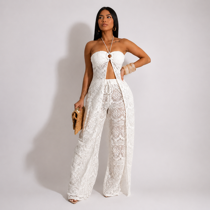 Conjunto Renda Resort 2 Peças - Moda Praia l CAROL ESPAÇO FASHION