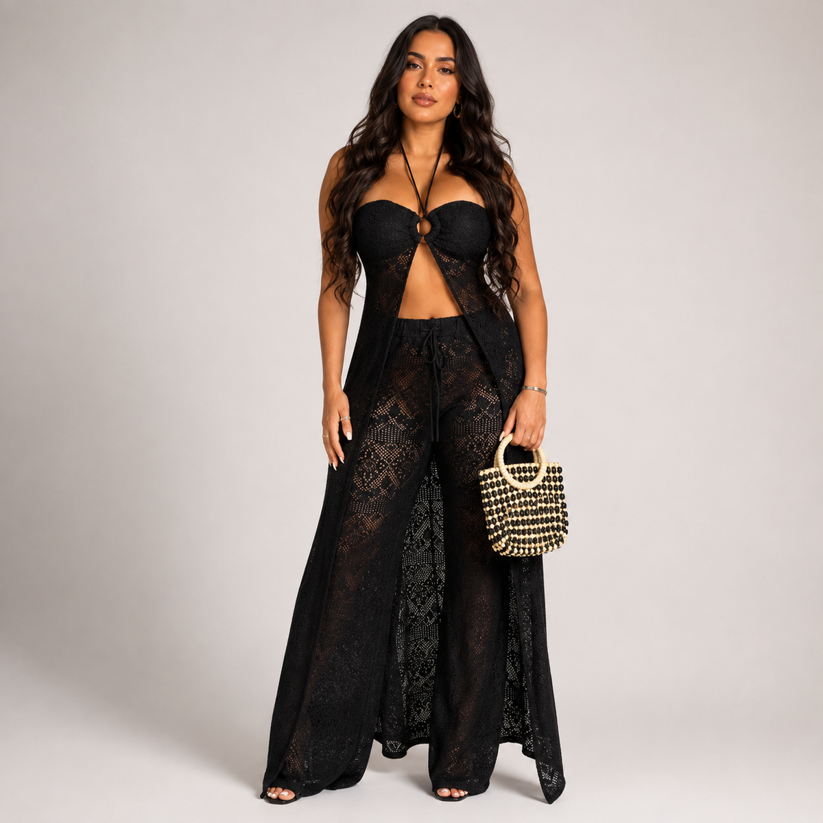 Conjunto Renda Resort 2 Peças - Moda Praia l CAROL ESPAÇO FASHION