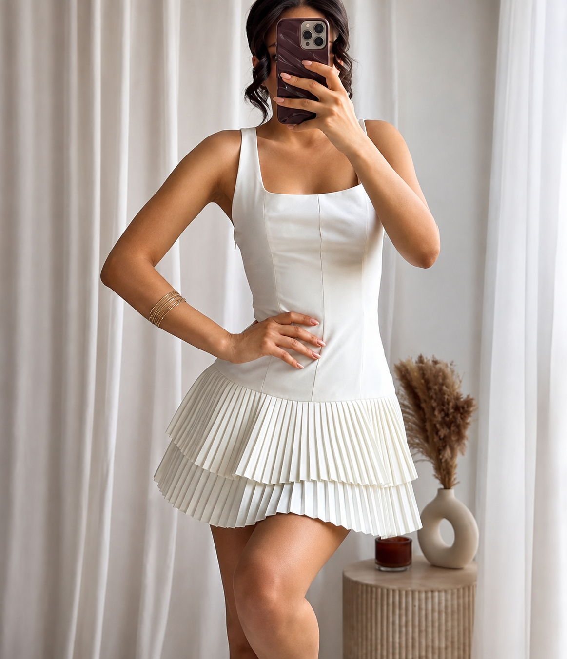 Vestido Colegial Alfaiataria Godê - Alfaiataria l CAROL ESPAÇO FASHION