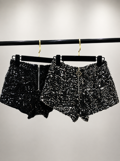 Short Feminino Paetê Night - Moda Festa l CAROL ESPAÇO FASHION