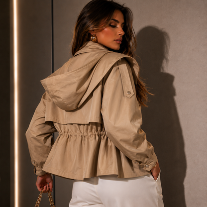 Parka Feminina com Capuz - Outono Inverno l CAROL ESPAÇO FASHION