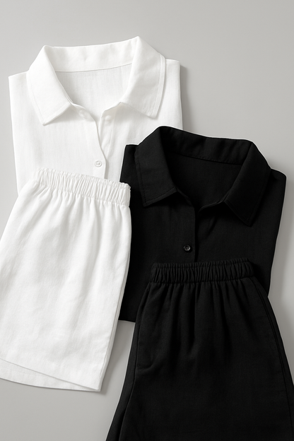 Conjunto Linho Camisa e Short