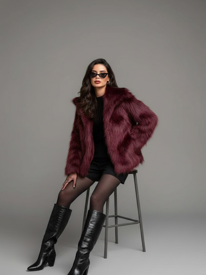 Casaco de Pelo Feminino - Outono Inverno l CAROL ESPAÇO FAHION