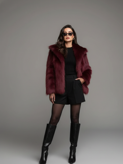 Casaco de Pelo Feminino - Outono Inverno l CAROL ESPAÇO FAHION