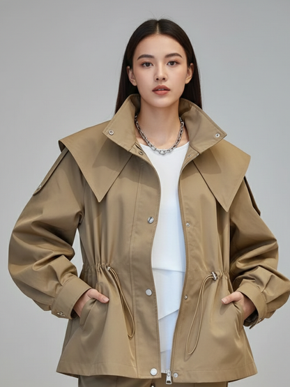 Parka Feminina com Capuz - Outono Inverno l CAROL ESPAÇO FASHION