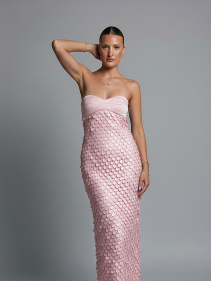 Vestido Longo Sea Sparkle - Moda Festa l CAROL ESPAÇO FASHION