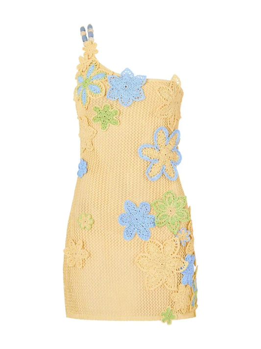 Saída de Praia Crochet Flowers - Moda Praia l CAROL ESPAÇO FASHION