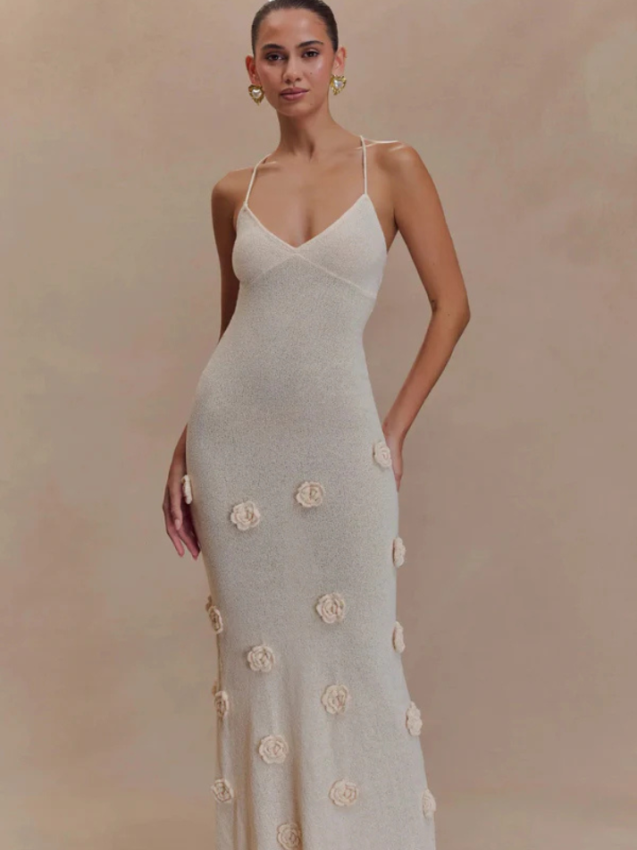 Vestido Longo Rosas - Resort l CAROL ESPAÇO FASHION