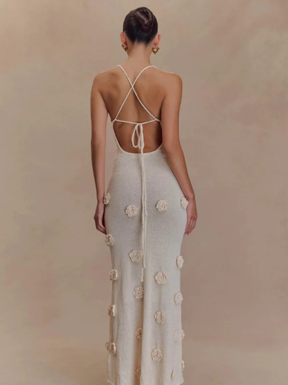 Vestido Longo Rosas - Resort l CAROL ESPAÇO FASHION