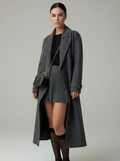 Saia Plissada Casual - Outono Inverno l CAROL ESPAÇO FASHION